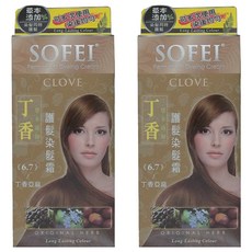 SOFEI 舒妃 丁香護髮染髮霜, 6.7 丁香亞麻, 2組