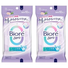 Biore 蜜妮 Zero 爽身粉濕巾 甜美花香, 24g, 1入, 2包