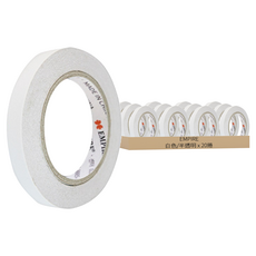 EMPIRE 雙面膠 30m x 15mm, 白色/半透明, 20捲