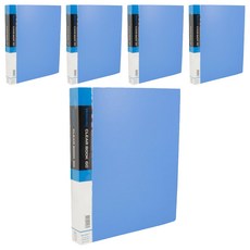 Seeder 新德牌 60頁無內紙資料夾, 藍色, 5本