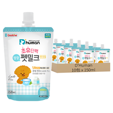 D'Human 寵物牛奶 強健關節款, Lacto-Free, 150mL, 牛奶, 10包