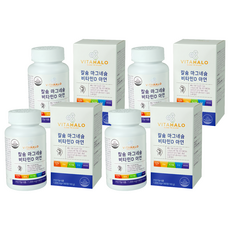 VITAHALO 鈣鎂維生素D鋅, 180顆, 1000mg, 4罐