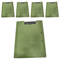 CCHING 青青文具 簡單生活 A4雙夾文件夾,5個,綠色