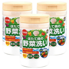 UnIMAT RIKEn 蔬果清潔貝殼粉, 天然素材100%, 日本產, 100g, 3罐