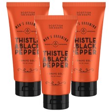 THE SCOTTISH FINE SOAPS 刮鬍凝膠, 3條, 150ml