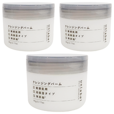 unlabel 植萃五效合一深層卸妝膏, 敏感肌用, 高保濕, 無添加 90g, 3罐