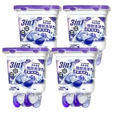 蕾寶 3合1洗衣凝珠 綻紫羅蘭 強效清潔、除臭、柔軟一次完成, 15顆, 4盒