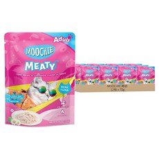 MOOCHIE 姆吉 無榖鮮肉全年齡貓餐包系列, 70g, 鮪魚, 12包
