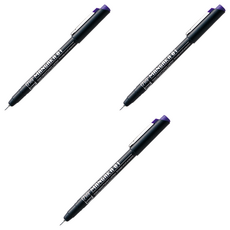 Kuretake 日本吳竹 ZIG 漫畫代針筆 紫色 0.1mm (CNM-01-085), 3入