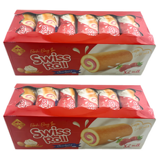 雅達利草莓味瑞士捲, 240g, 2盒