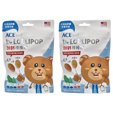 ACE SCIENCE 牙博士加鈣棒棒糖, 不添加蔗糖 友善牙齒, 2袋, 60g, 香草 + 英式牛奶糖