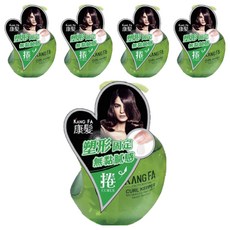 KANG FA 康髮 奇異繽紛水漾保濕雕 茵草綠 260ml, 輕感塑形固定 速乾不黏手 含保濕成分, 5瓶