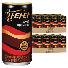 LOTTE 樂天 Chilsung Cider Cantata 甜美式咖啡, 罐裝咖啡 雙重滴漏工法, 175ml, 60罐