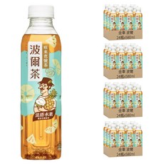 金車 波爾茶 旺來芭號茶，混搭水果 鳳梨芭樂風味, 580ml, 96瓶