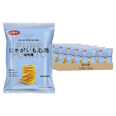 湖池屋 koikeya 純粹薯洋芋片 極品岩鹽味 61g, 10包