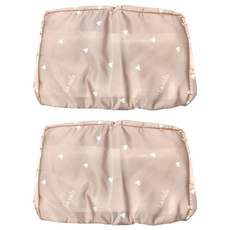 PUSH! 居家用品 收納袋 撞色粉色, S(40 x 27 x 20cm), 粉色, 2個