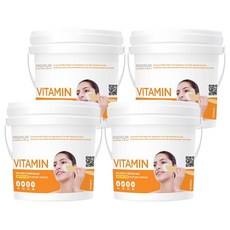 韓國 LINDSAY 軟膜粉 維生素 820g 4桶 臉部保濕提亮橡膠面膜, 1入