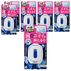 小林製藥 消臭元抗菌+ 廁所用三效除臭芳香劑, 水生皂香, 6.8ml, 6個