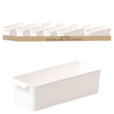 EZLIVING 儲藏室深型收納籃, 10個, 象牙白色