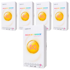 PLEASURE 樂趣 衛生套 加大尺寸 60mm, 12入, 5盒