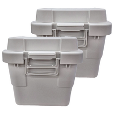 MUJI 無印良品 耐壓收納箱, 灰色, 2個