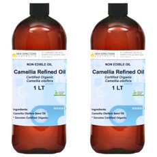 NEW DIRECTIONS 新方向 ACO有機基底油/按摩油/保濕油/基礎油/山茶花油, 2個, 1L