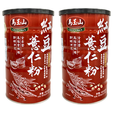 馬玉山 紅豆薏仁粉，600g, 1罐, 2罐
