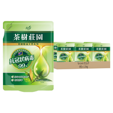 farcent 花仙子 茶樹莊園 天然抗菌超濃縮洗衣精補充包, 1.5kg, 6包
