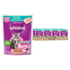 Whiskas 偉嘉 妙鮮包 幼貓適用, 鮪魚, 80g, 48包