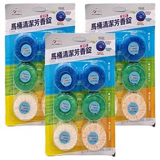 AC6入馬桶清潔芳香錠(綜合味)CHH508, 300g, 3組