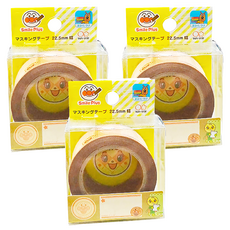 ANPANMAN 麵包超人 Smile Plus 紙膠帶, 22.5mm寬, APS+A, 3個