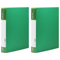 Lan CHYn 連勤牌文具 lc-9003a g pp 三孔1/圓型夾, 綠, 2入