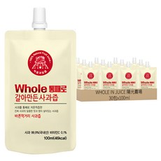 韓國 WHOLE IN JUICE 陽光農場 NFC蘋果汁, 100ml, 30包