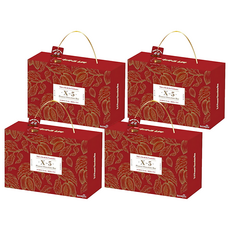 Samjin 花生巧克力風味捲心酥 金5吉禮盒 多層次的彭湃夾心, 380g, 4盒