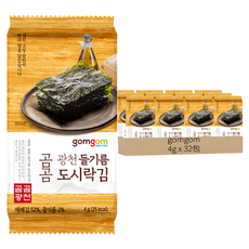 gomgom 廣川紫蘇油海苔, 4g, 32包