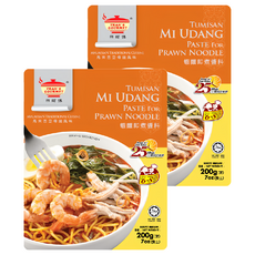 TEAN'S GOURMET 田師傅 蝦麵即煮醬料, 馬來西亞傳統風味, 200g, 2包