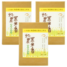 好日好食 好農黑米香, 添加南瓜子, SGS檢驗, 自然農法栽種, 115g, 3盒