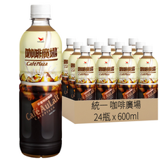 統一 咖啡廣場 奶香特調, 600ml, 24瓶