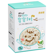 農純鄉 蛤蜊咕咕粥 6個月以上 7包, 1.05kg, 1盒