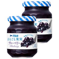 Aohata 藍莓果醬 無蔗糖 日本市佔率第一品牌 使用日本農產品 富含水果果粒, 125g, 2罐