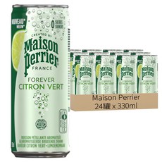 Maison Perrier 氣泡礦泉水 萊姆口味, 330ml, 24罐