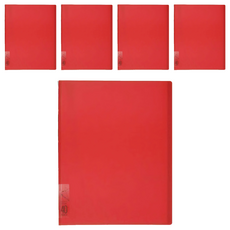 KING JIM HIKTAS 40頁資料夾 A4, 紅色, 5個