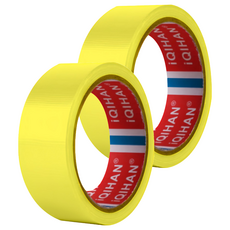 iQIHAN 強力泡棉膠帶 寬40mm*20m (厚度0.26mm), 黃色, 2捲