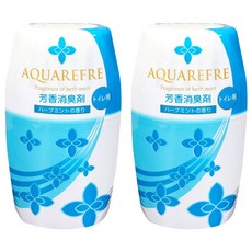 Lion Chemical 獅子化學 aquarefre 廁所用香氛消臭劑 香草薄荷香, 400ml, 2個