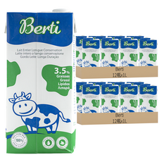 Berti 歐洲寶貝優質保久牛乳, 24瓶, 1L