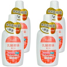 Smiling 百齡 乳酸酵素漱口水 水果薄荷, 700ml, 4瓶