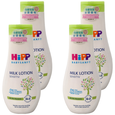 HiPP 喜寶 BABY SANFT 牛奶身體乳液 敏感肌適用 350ml, 4瓶