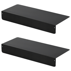 葉子小舖 L型縫隙置物架 黏貼款 50cm, 2個, 黑色