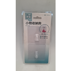 淨貼小物收納鉤/2入, 透明色, 1組