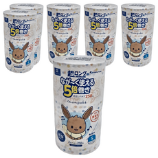 maRUTOmi 丸富製紙 monpoke 可夢 5倍壓縮單層捲筒衛生紙(2捲入), 250m, 2捲, 6組